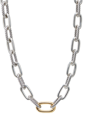 DY Madison Chain Necklace, 18k Yellow Gold & Sterling Silver